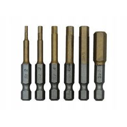 Uzgaļu komplekts 6 gab: H2, H3, H4, H5, H6, H8, 50mm, 1-4