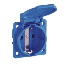 Rozete sadalenēm 230V 16A zila IP54