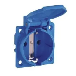 Rozete sadalenēm 230V 16A zila IP54