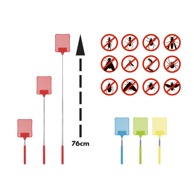 Beper C206UTI020 Telescopic Fly Swatter Paddle