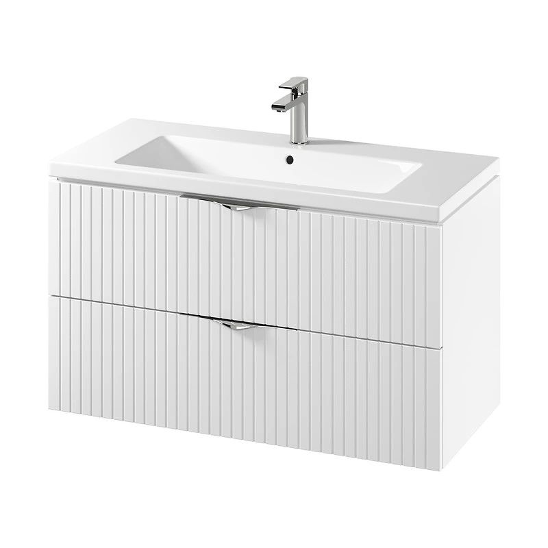 Vannas istabas skapis TIRSO balts ar izlietni Como 100