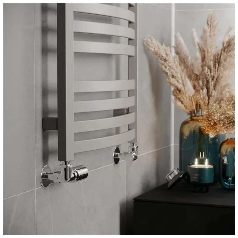 Ar ūdeni apsildāms dvieļu žāvētāja stienis Terma D01, sparkling grey krās., 50 cm x 96 cm, 500 W