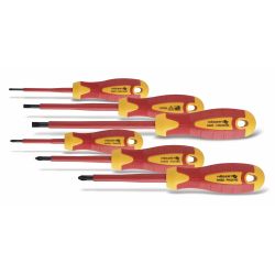 6- piece insulated screwdriver set, 1000 V, S2 steel