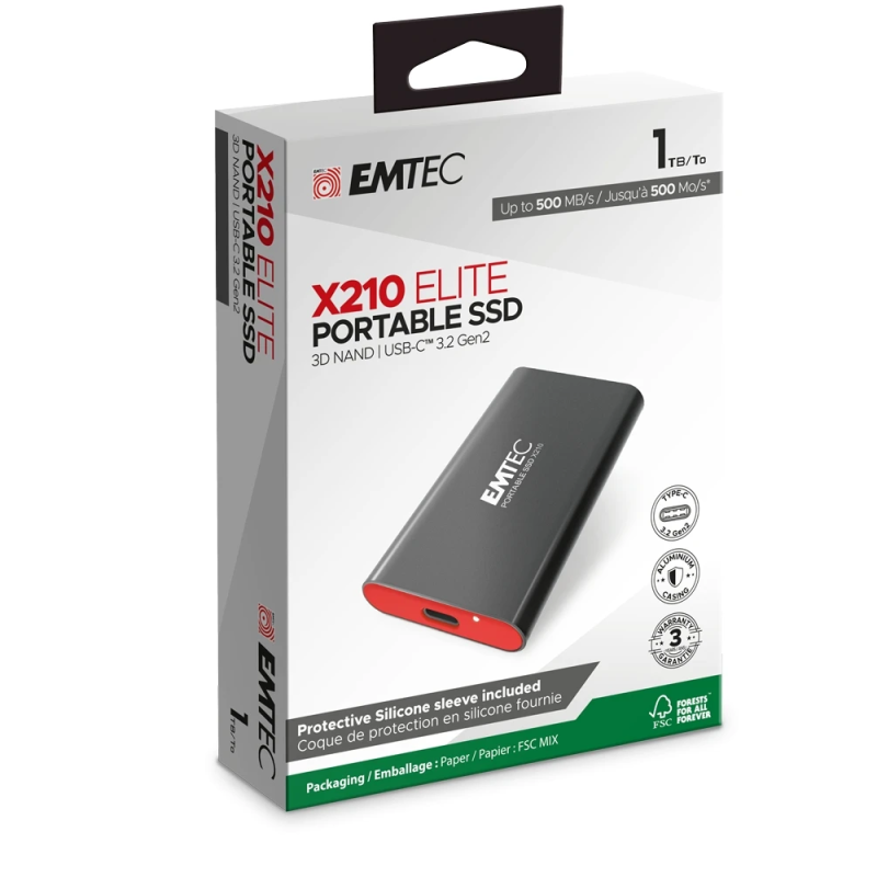 Emtec SSD 3.2Gen2 X210 1TB Portable