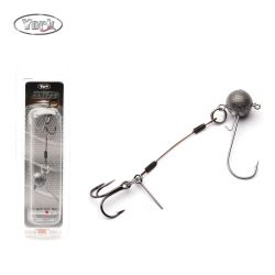 Džiga galvas āķis YORK YPGK305 ar papildu trijzari 15g.-3-0