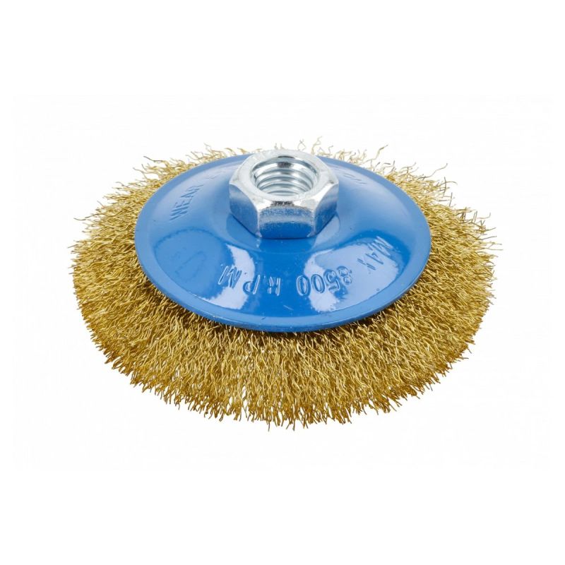 Diskveida birste ar vītni D-100 mm. Misiņa