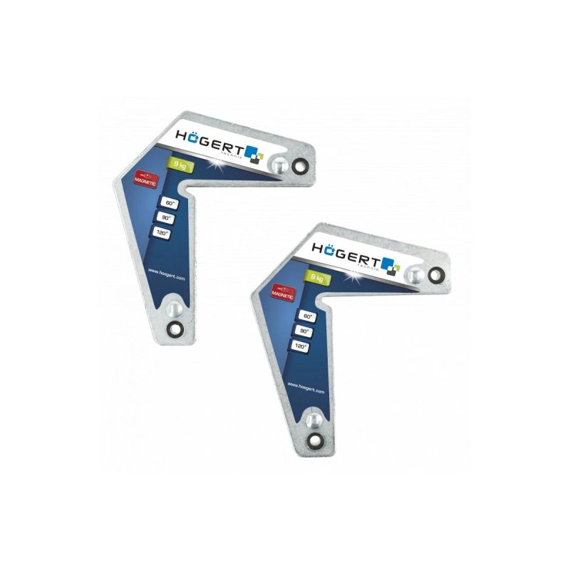 Magnētiskais metināšanas turētājs, 2 gab. 9 kg, 197x112x18 mm