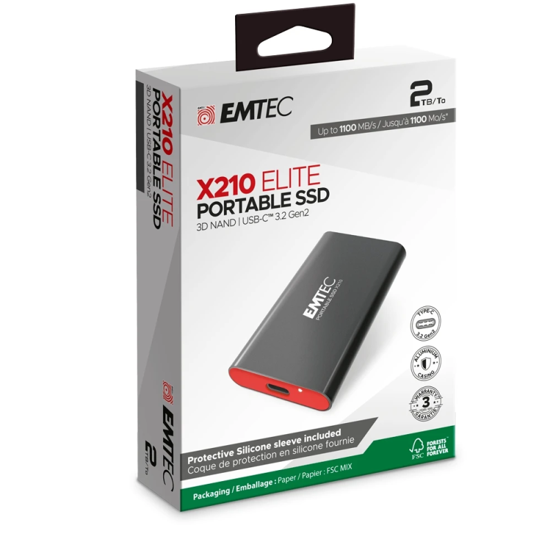 Emtec SSD 3.2Gen2 X210 2TB Portable