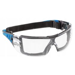 Aizsargbrilles caurspīdīgas, ietvars zils