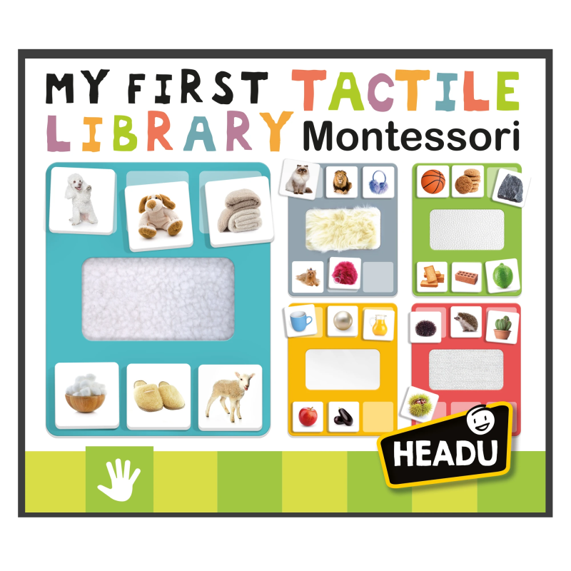 HEADU Montessori Izglītojoša spēle ´´Mana pirmā taktilā bibliotēka´´