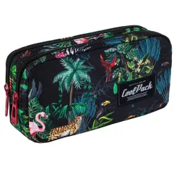 Penālis bez instrumentiem CoolPack, 4 cm x 23 cm, melna-daudzkrāsaina