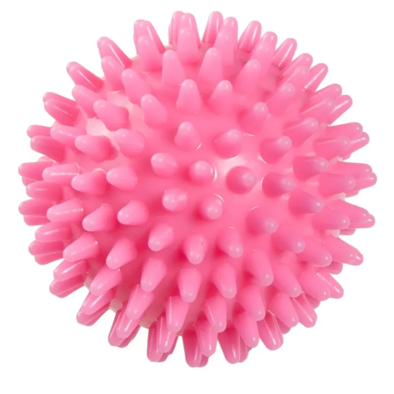 Rehabilitācijas bumba ar smailēm 6cm rozā