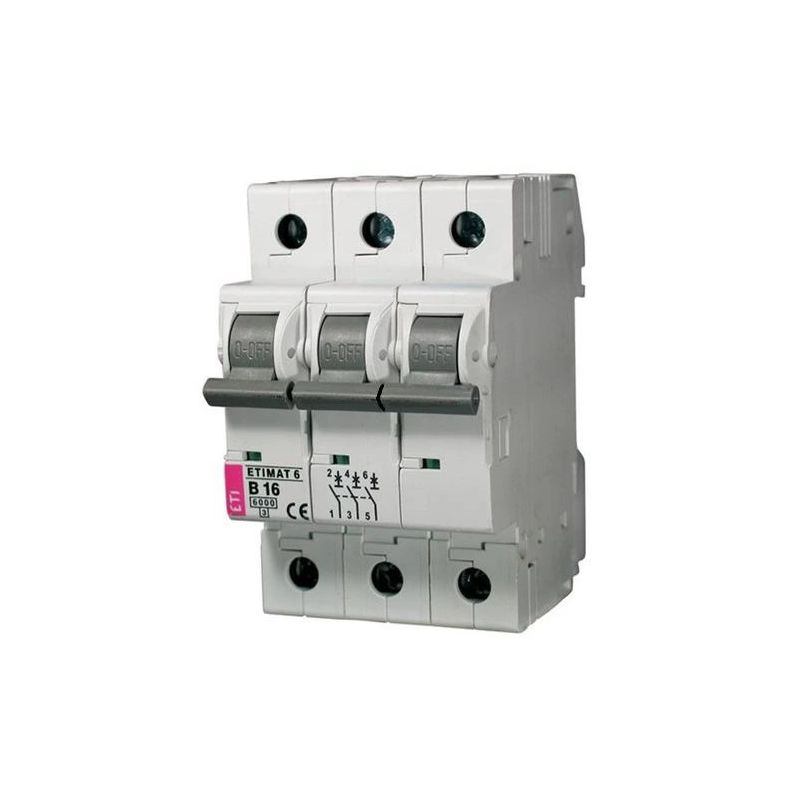 Automātiskais slēdzis etimat6 c25a 3p