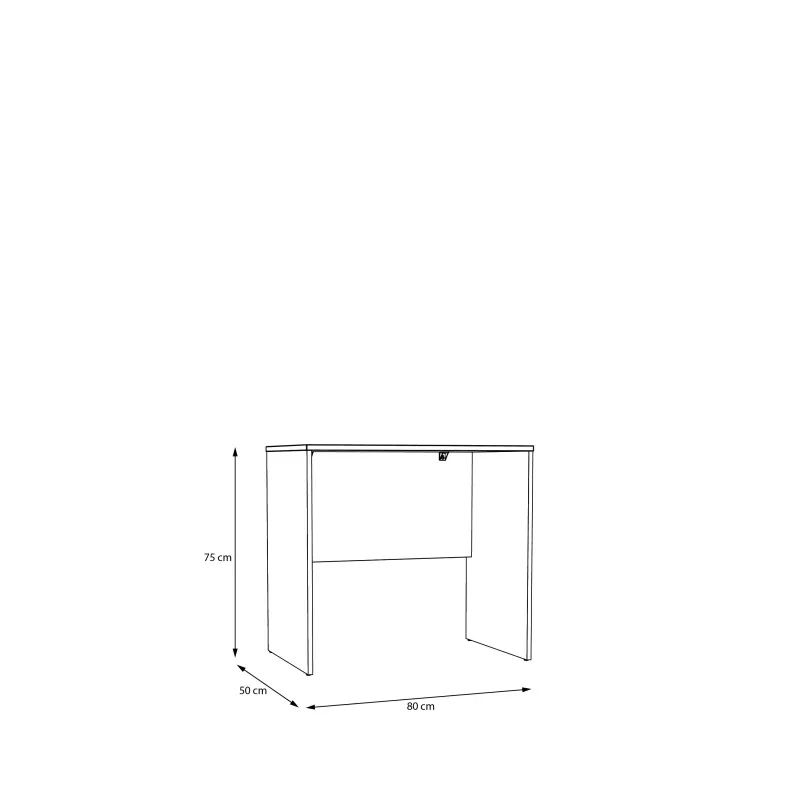Rakstāmgalds Forte DBBB111-120, balta