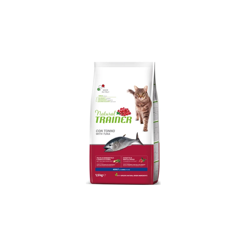 NT CAT ADULT WITH TUNA 1.5 kg - pilnvērtīga un sabalansēta barība pieaugušiem kaķiem no 1 gada vecuma