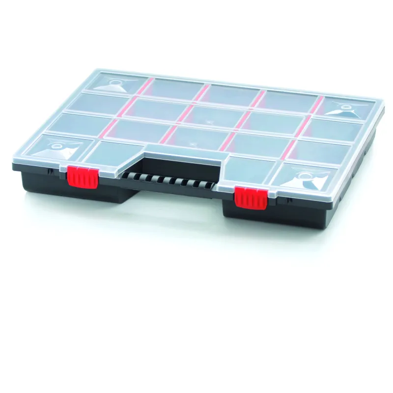 Instrumentu kaste, 49 cm x 39 cm x 6.5 cm, melna krās.-sarkana krās.