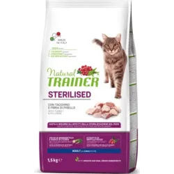 NT CAT ADULT STERILISED TURKEY 1,5 KG - pilnvērtīga sausā barība ar tītaru pieaugušiem sterilizētiem kakiem