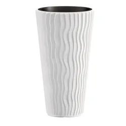 Lillepott Prosperplast Sandy DPSP300, plastik, valge v.