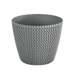 Цветочный горшок Prosperplast Splofy DSP260, пластик, серый цв.