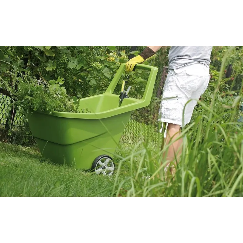 Dārza ratiņi Prosperplast Load & Go III, plastmasa, melna krās., 95 l