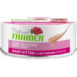 NT CAT BABY KITTEN TURKEY 80 G - Pilnvertīga konservēta barība ar tītaru kaķēniem no 3. nedēļu vecuma.