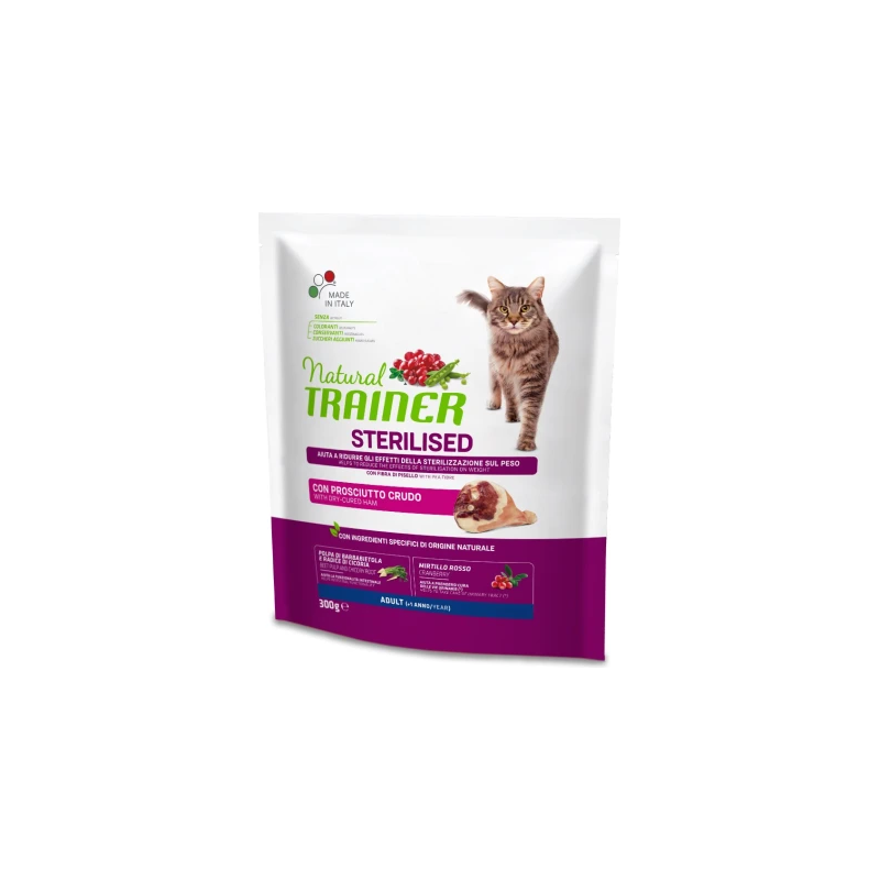 NT CAT ADULT STERILISED DRY-CURED HAM&PEA 300 gr - pilnvērtīga un sabalansēta barība sterilizētiem pieaugušiem kaķiem no 1 gada