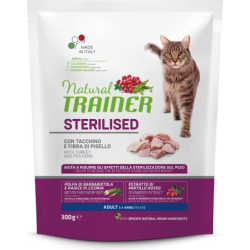 NT CAT STERILISED TURKEY 300 G - Pilnvertīga barība ar tītaru pieaugušiem sterilizētiem kakiem