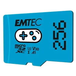 Emtec MicroSDHC 256GB UHSI U3 V30 A1 Gaming Blue