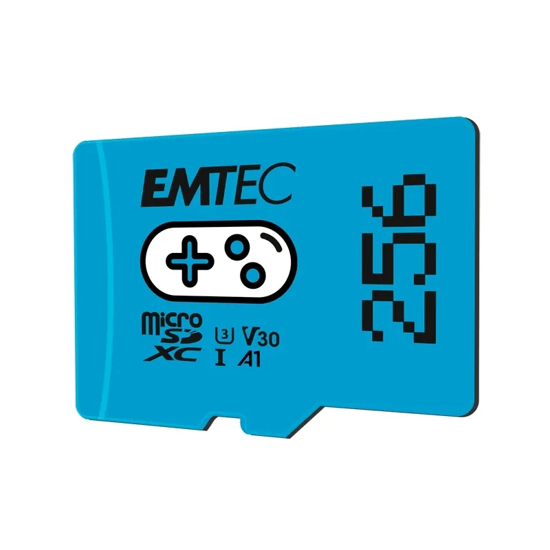 Emtec MicroSDHC 256GB UHSI U3 V30 A1 Gaming Blue