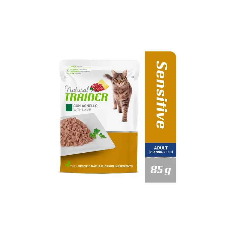 NT SENSITIVE LAMB BUSTA 85G - KONSERVI AR JĒRU PIEAUGUŠIEM JUTĪGIEM KAĶIEM ,12gb,