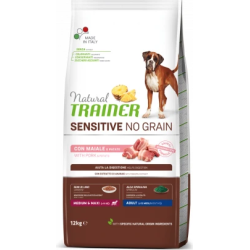 bdi NT DOG SENSITIVE NO GRAIN ADULT MEDIUM-MAXI PORK 12 KG- Pilnvertīga bezgraudu barība ar cūkgaļu pieaugušiem lielo šķirņu