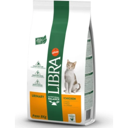 LIBRA CAT ADULT URINARY WITH CHICKEN 8kg - pilnvērtīga sausa barība urīnceļu veselībai pieaugušiem kaķiem, ar vistu