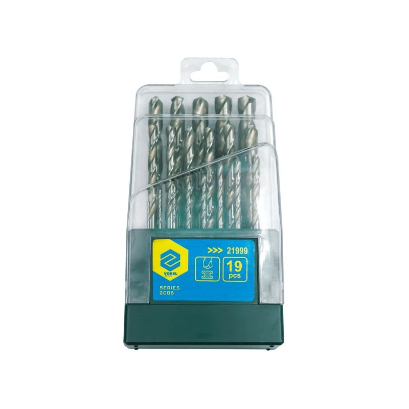 HSS urbju komplekts 19 gab., 1.0-10.0 mm