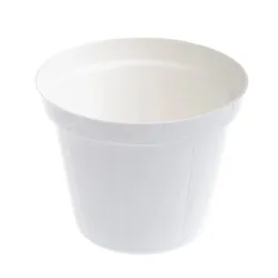 Цветочный горшок Uniplastex Classic UDC12, пластик, белый цв.