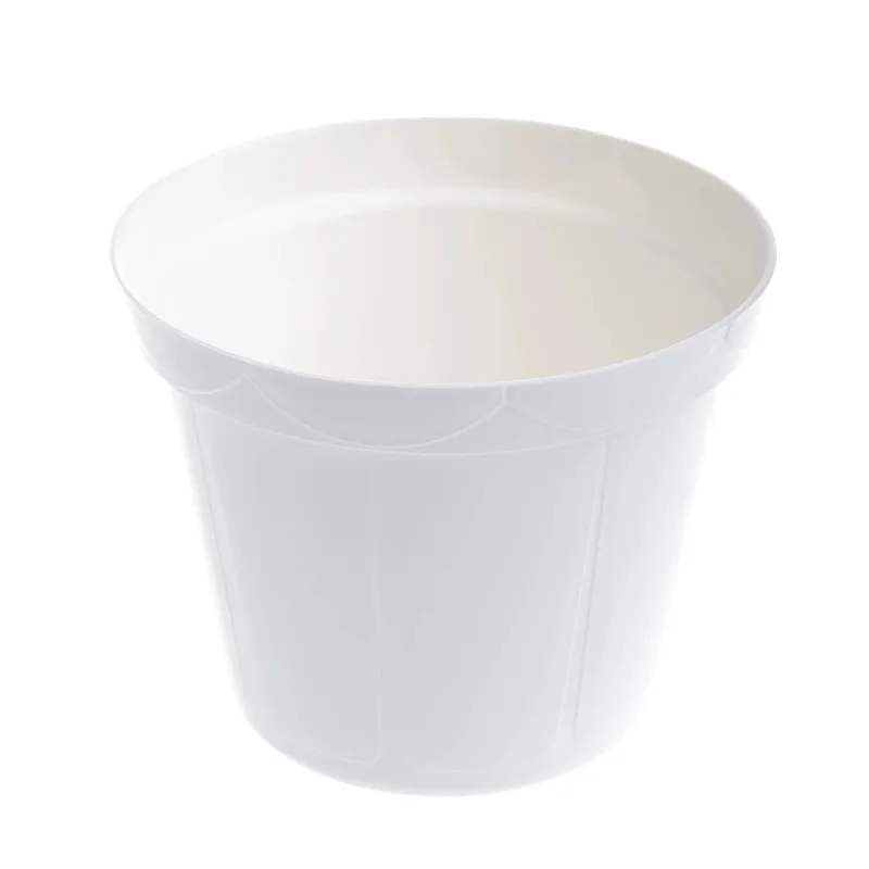 Puķu pods Uniplastex Classic UDC12, plastmasa, balta krās.