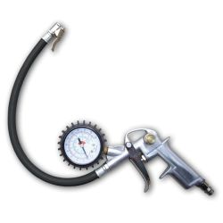 Riepu pumpēšanas pistole ar manometru