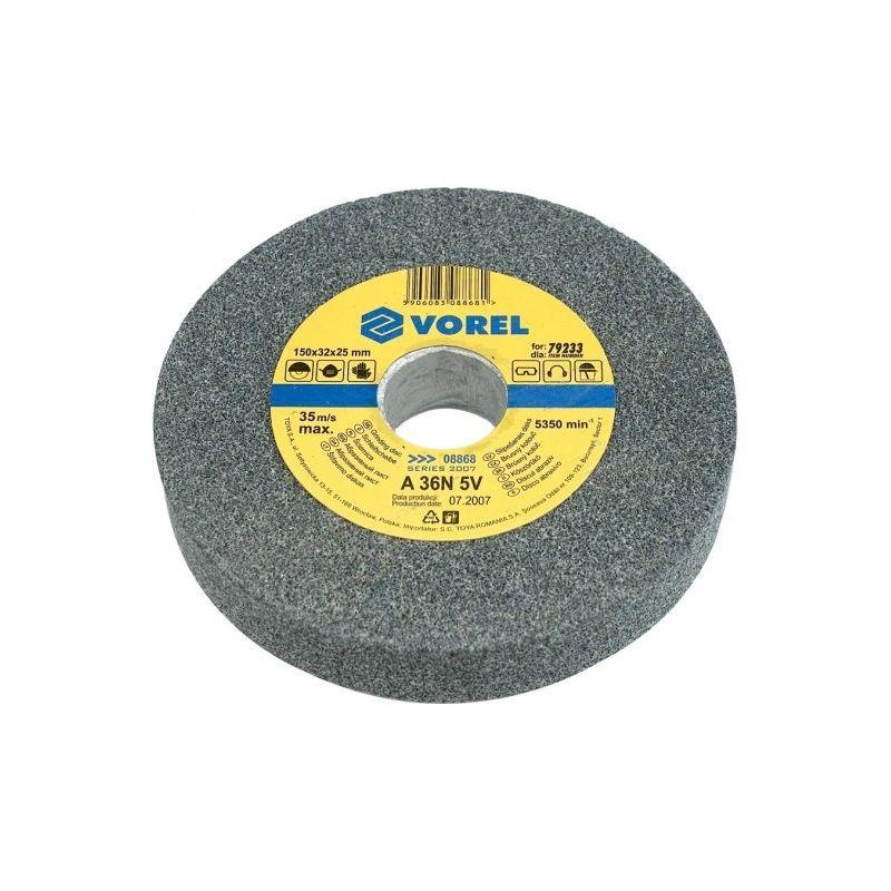 Asināšanas ripa D-125x16x12.7, Coarse