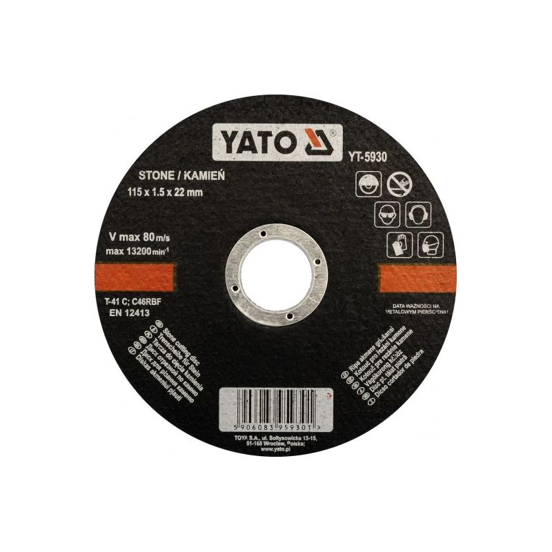 Griezējdisks D125x1.5x22 mm, akmenim