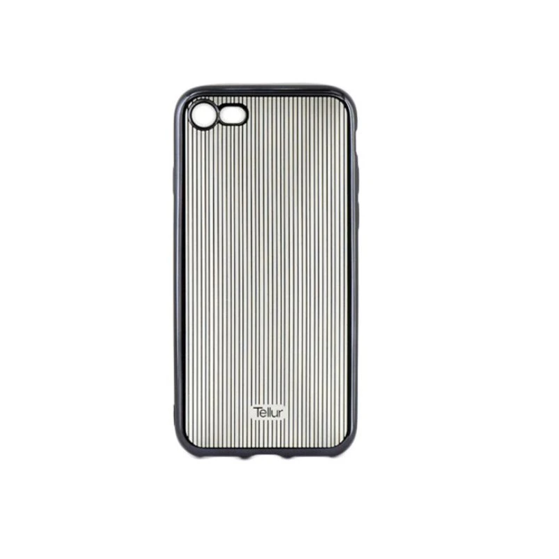 Tellur Cover Silicone for iPhone 7 Vertical Stripes black