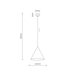 Šviestuvas kabinamas TK Lighting Cono 10037, E27 x 15 W