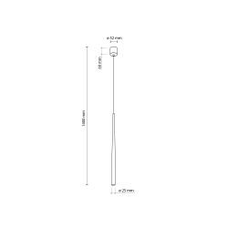 Lampa griestu piano g9 8w melna zelta