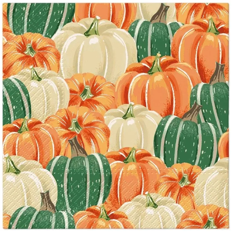 Papīra salvetes PAW, 33 cm x 33 cm, daudzkrāsaina, 20 gab.