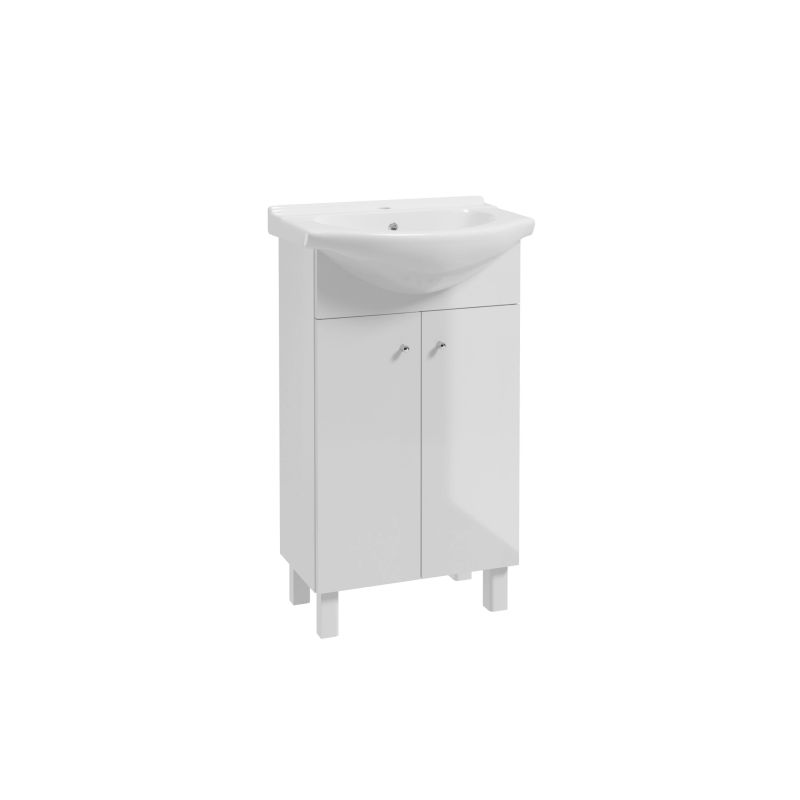 Washbasin cabinet Luka with washbasin Torrent 50 white