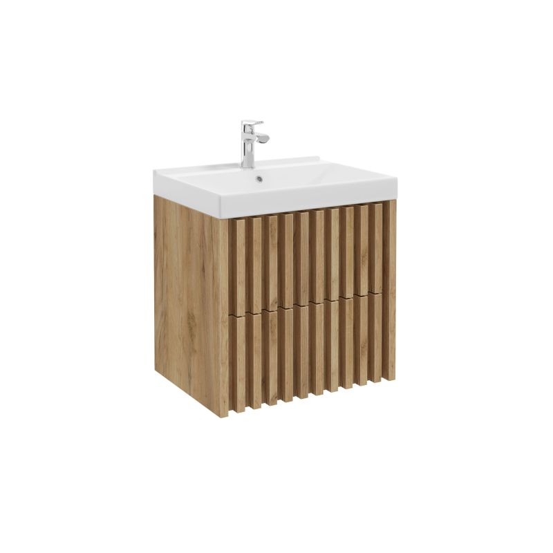 Washbasin cabinet Tripoli with washbasin 60 oak
