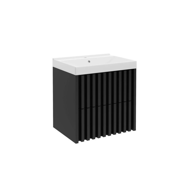 Vannas skapis Tripoli ar izlietni 60 melns