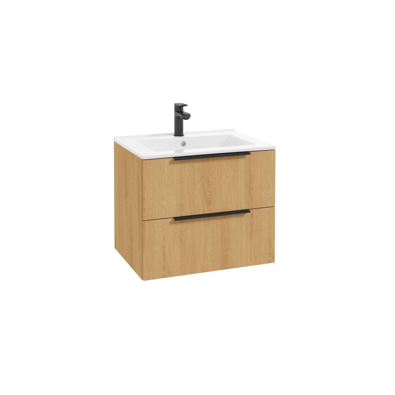 Washbasin cabinet DEFTRANS Natur with washbasin 60cm oak