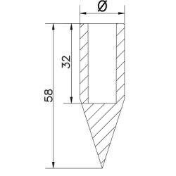 Uzgalis smails iezem.stieņa d16-20