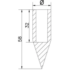 Maandatud varda ots AH Hardt D16-20