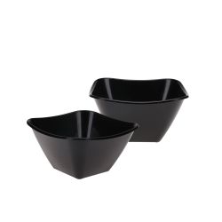Bļoda plastmasas melna 2gab