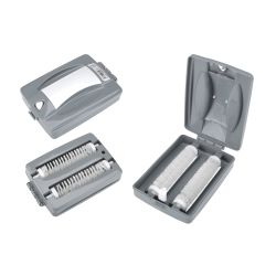 Tīrītājs drupatu rokas pelēks